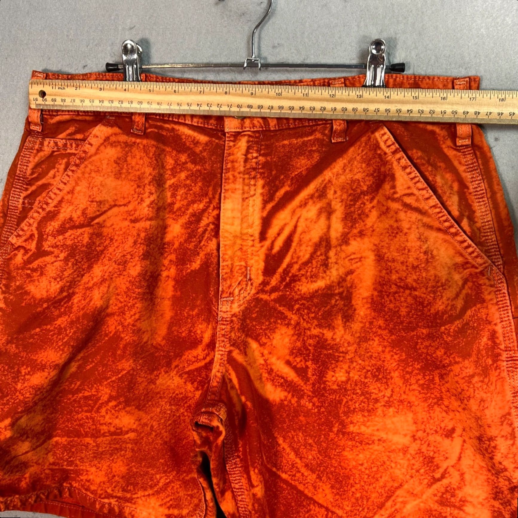 Vintage Custom Lamero Carhartt Tie Dye ShortS Mens 34 Orange Size US 34 / EU 50 - 6 Thumbnail