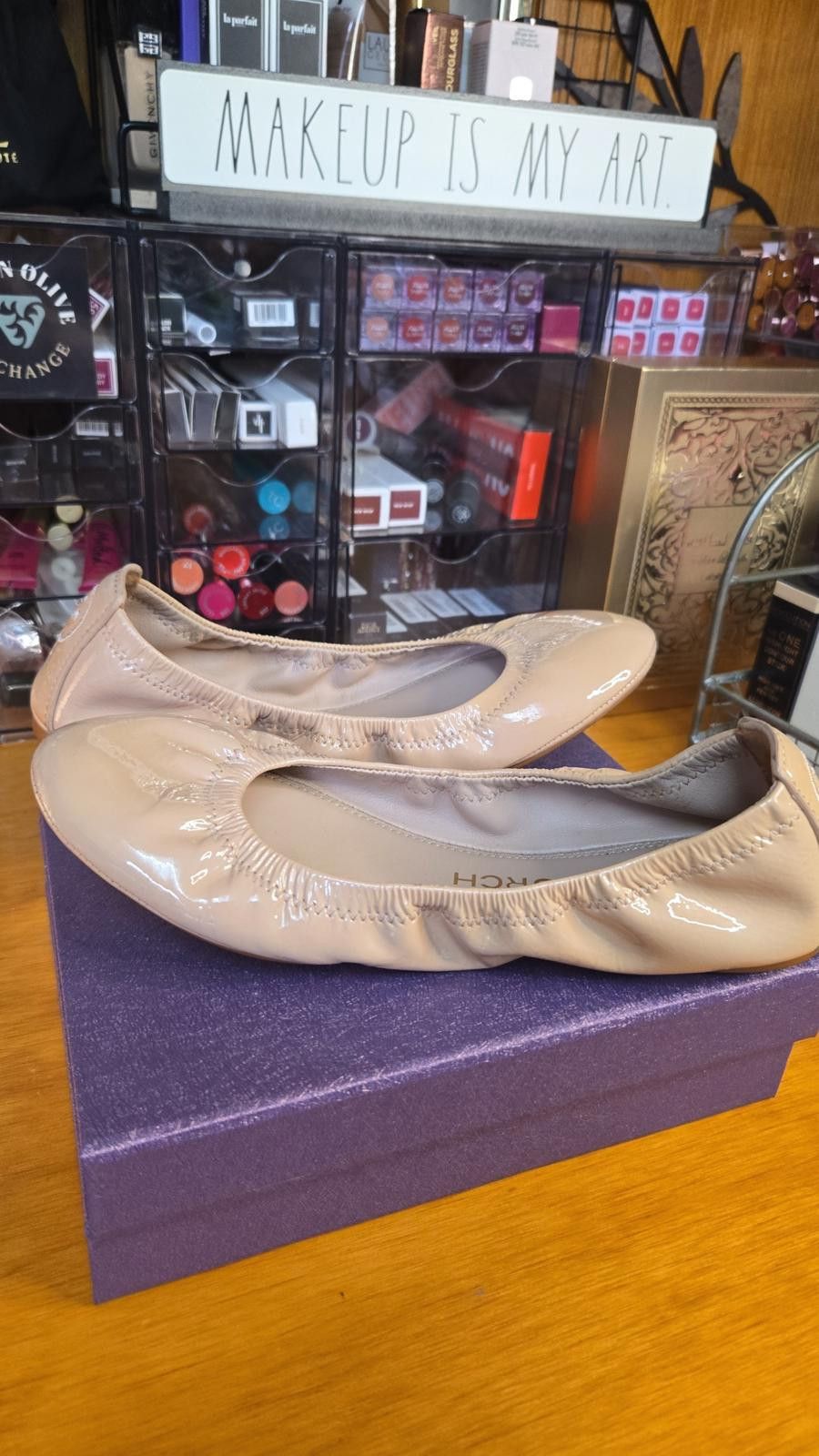 Other Tory Burch Patent Leather Ballet Flats – Beige (Size 6.5) Size US 6.5 / IT 36.5 - 5 Thumbnail