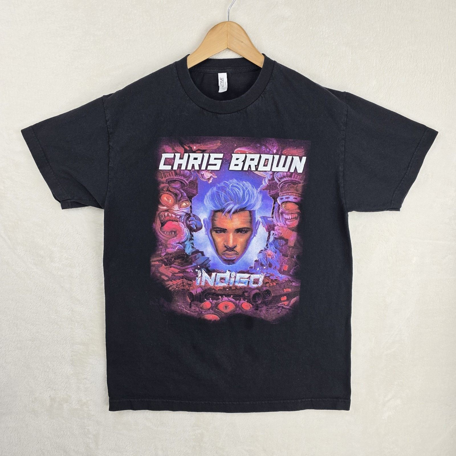 Alstyle Chris Brown Indigo Indigoat Album 2019 Tour Shirt Size Large Size US L / EU 52-54 / 3 - 2 Thumbnail