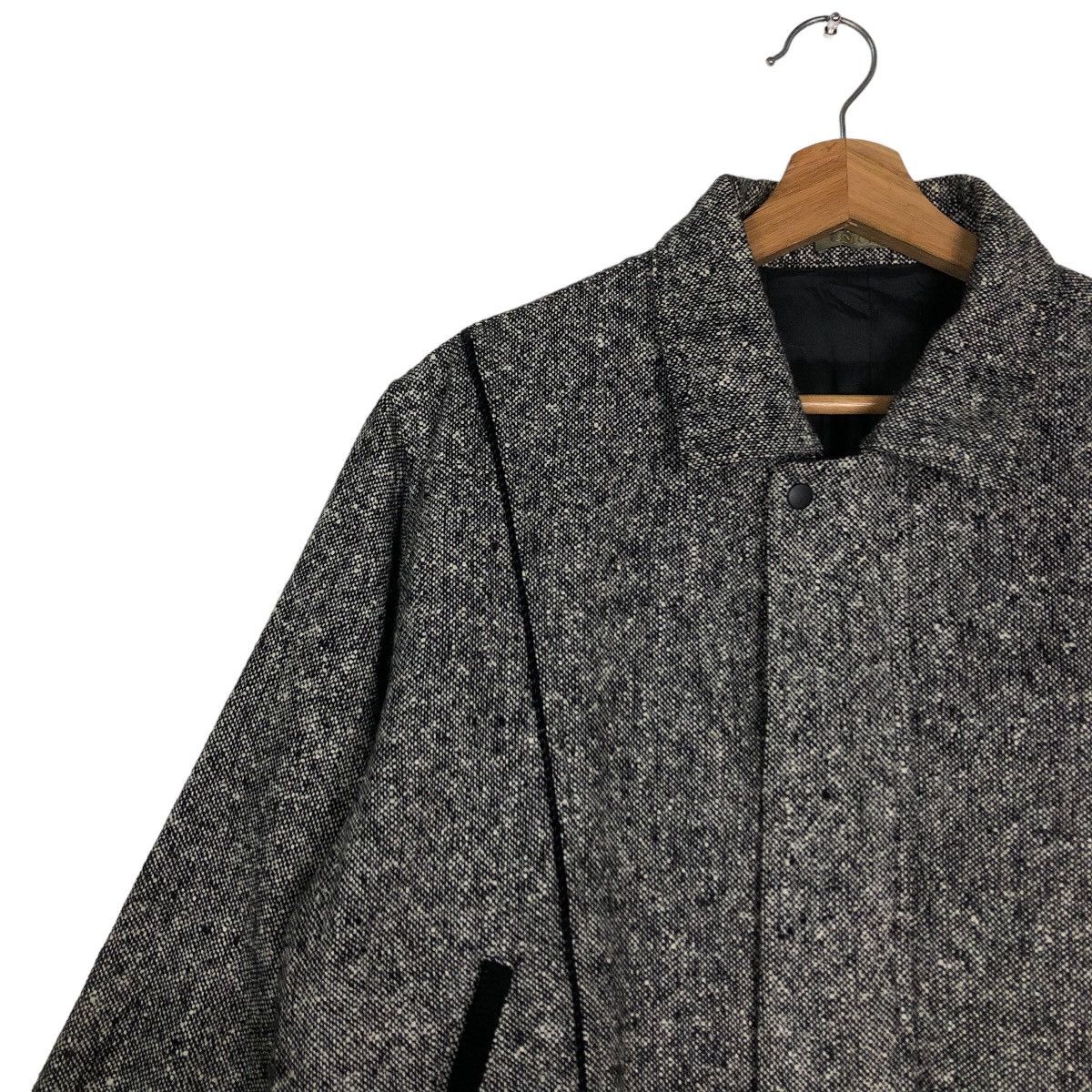 Japanese Brand 🔥90’s Herringbone Wool Bomber Jacket Cimuka Issey Miyake Size US M / EU 48-50 / 2 - 7 Thumbnail