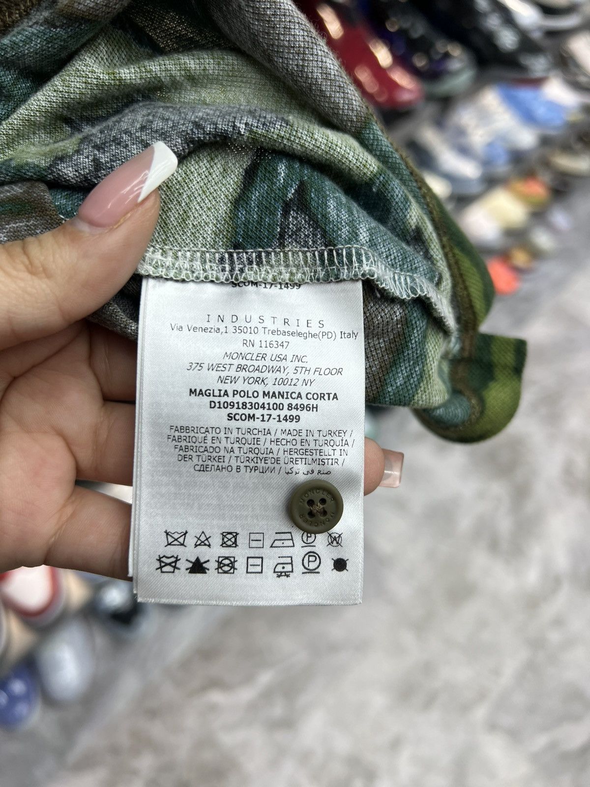 Moncler Moncler Camo Polo Tee Size US XXL / EU 58 / 5 - 9 Thumbnail