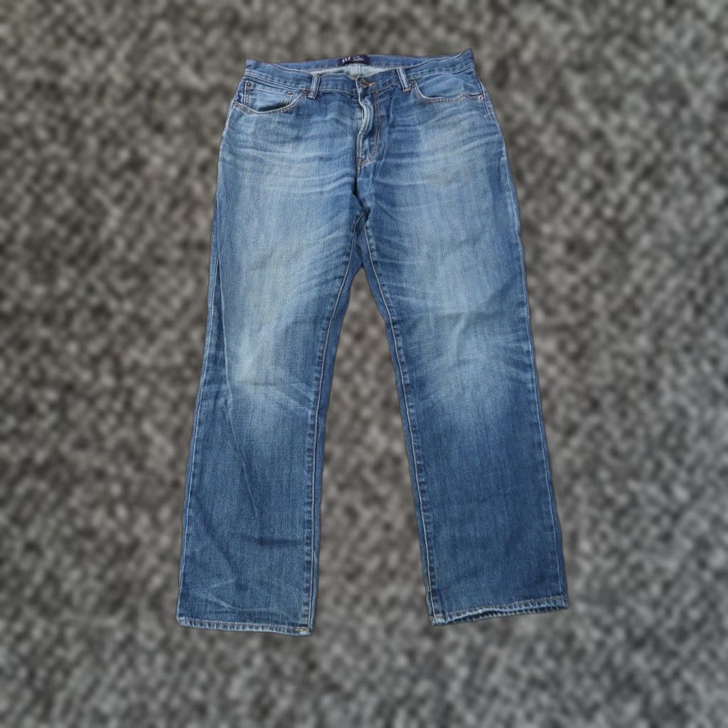 Gap Gap 1969 Jeans Men’s 34x32 Straight Denim Blue Regular Rise 5-Pocket Button Closure Vintage No Size US 34 / EU 50 - 1 Thumbnail