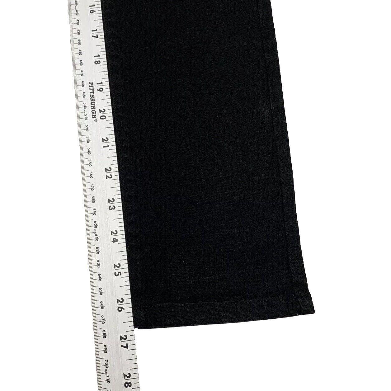 Uniqlo Uniqlo Black Skinny Jeans 27x26.75 Mid Rise Denim Size US 27 - 11 Thumbnail
