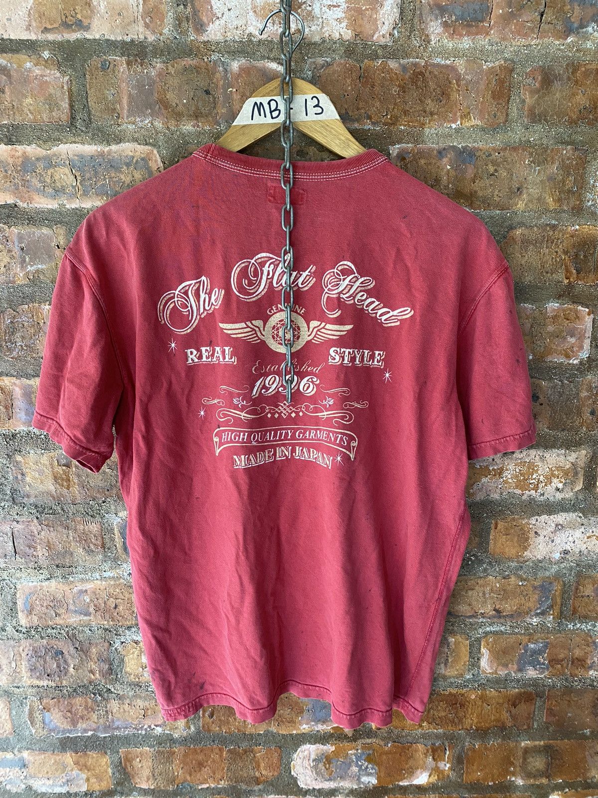 The Flat Head Vintage Flat Head logo tee Size US M / EU 48-50 / 2 - 12 Thumbnail