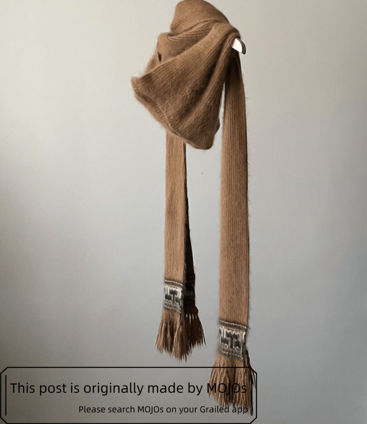 Number (N)ine Number Nine 02AW Beige Hoodie Ethical Scarf mojos9522 Size ONE SIZE - 3 Thumbnail