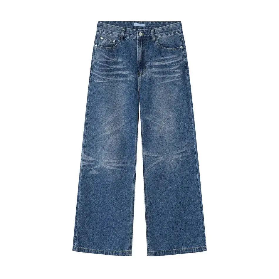 Japanese Brand Retro loose cat whisker high street jeans Size US 32 / EU 48 - 5 Thumbnail