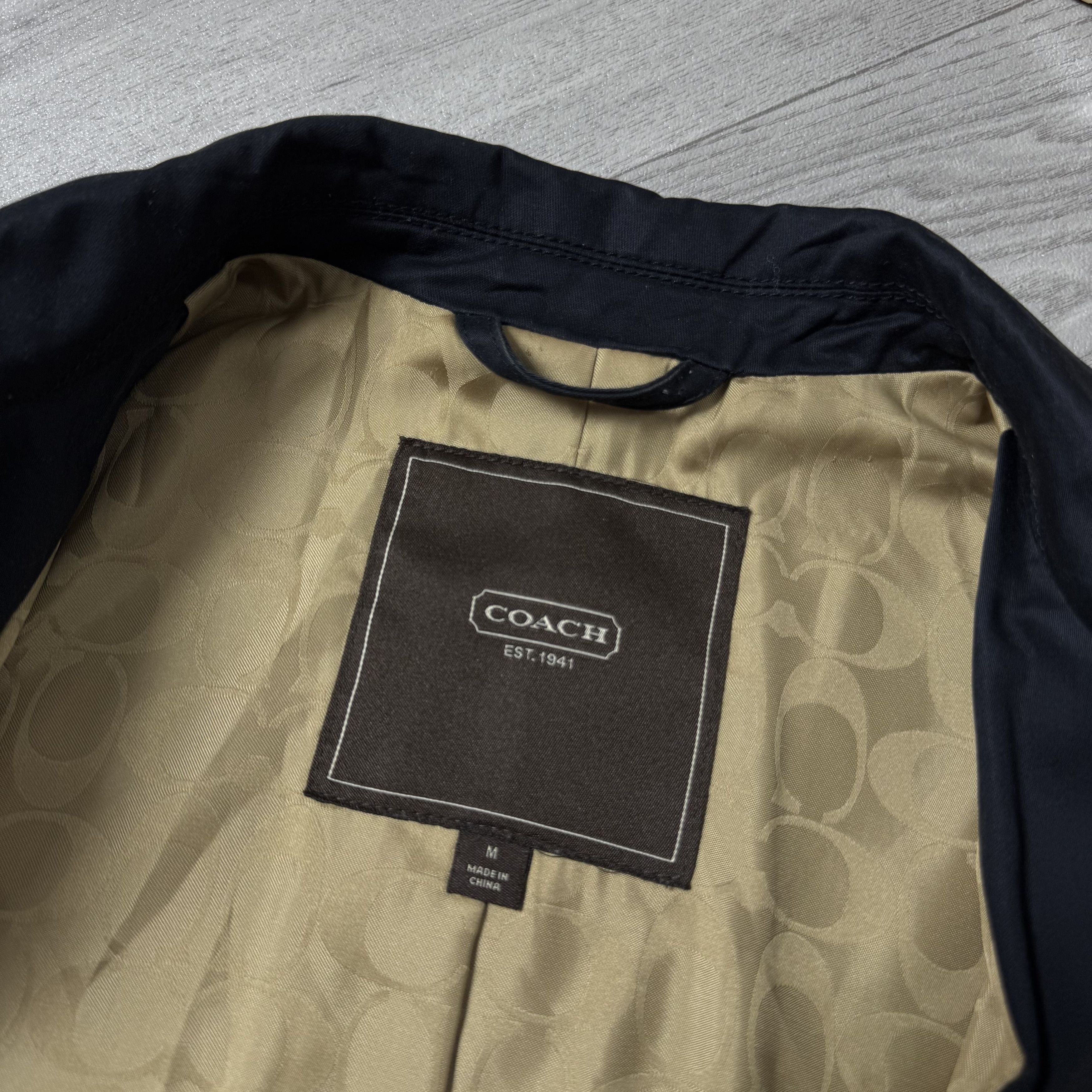 Coach Vintage Coach 90s Women's Black Light Trench Coat Jacket M Size M / US 6-8 / IT 42-44 - 8 Thumbnail