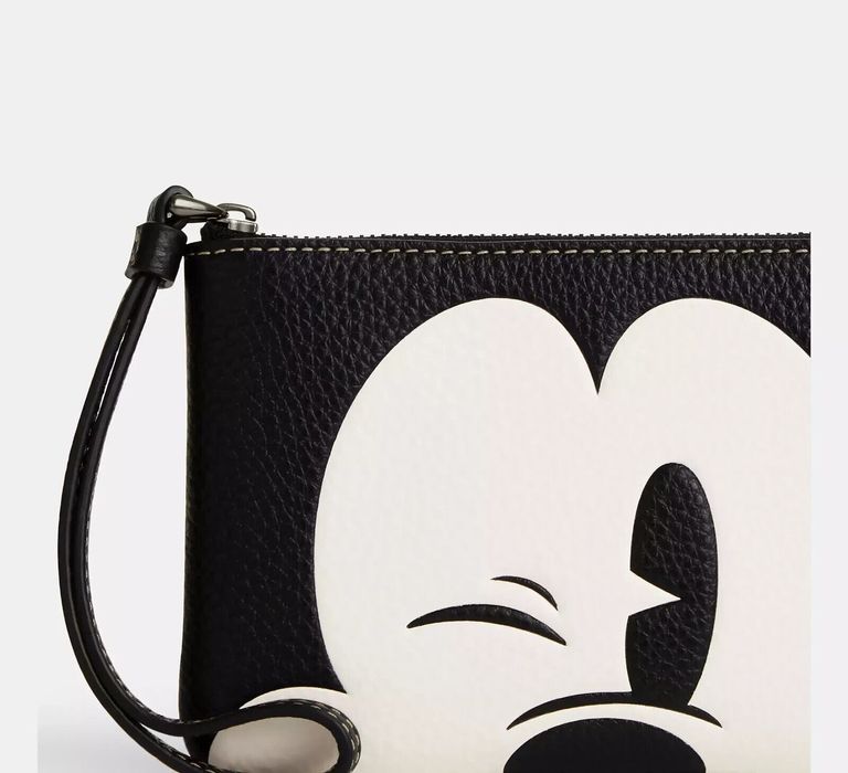 Coach Disney Coach Corner Zip Wristlet With Wink Mickey Mouse Grailed