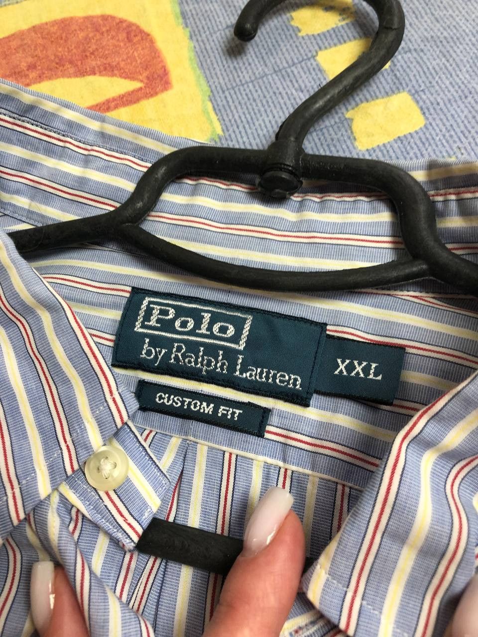 Polo Ralph Lauren × Ralph Lauren Polo Ralph Lauren Vintage Striped Shirt Logo Size US XXL / EU 58 / 5 - 8 Thumbnail
