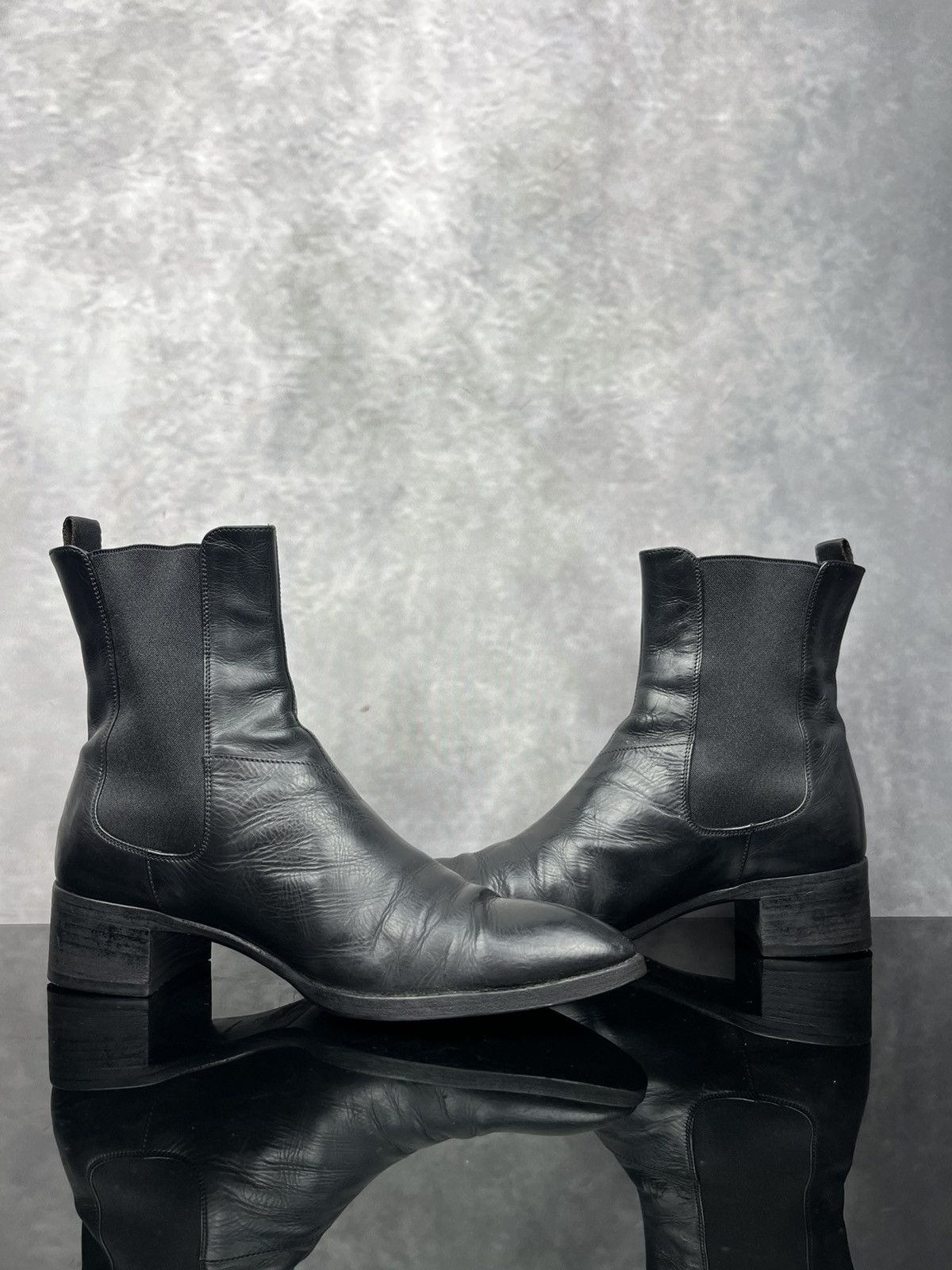 Jil Sander JIL SANDER Black Leather Chelsea Boots Made in Italy - EU 36 Size US 6 / IT 36 - 6 Thumbnail