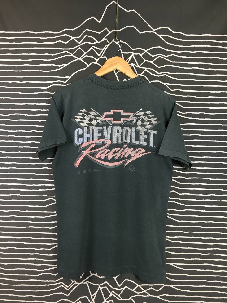 Mustang Vtg 90s FOTL Distressed Chevrolet Racing Tee Size US M / EU 48-50 / 2 - 1 Thumbnail