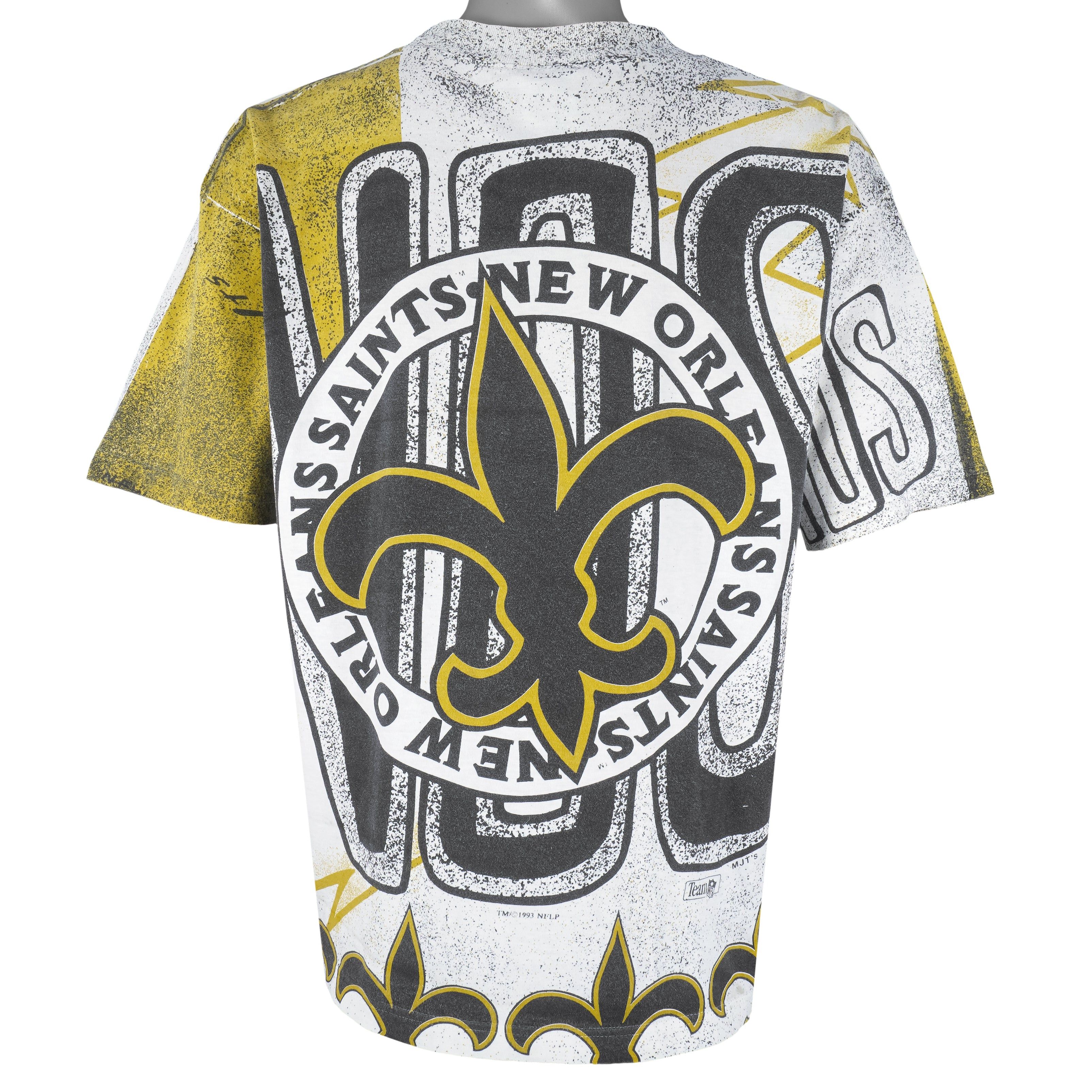 NFL (Magic Johnson T's) - New Orleans Saints AOP T-Shirt 1993 Size US L / EU 52-54 / 3 - 2 Thumbnail