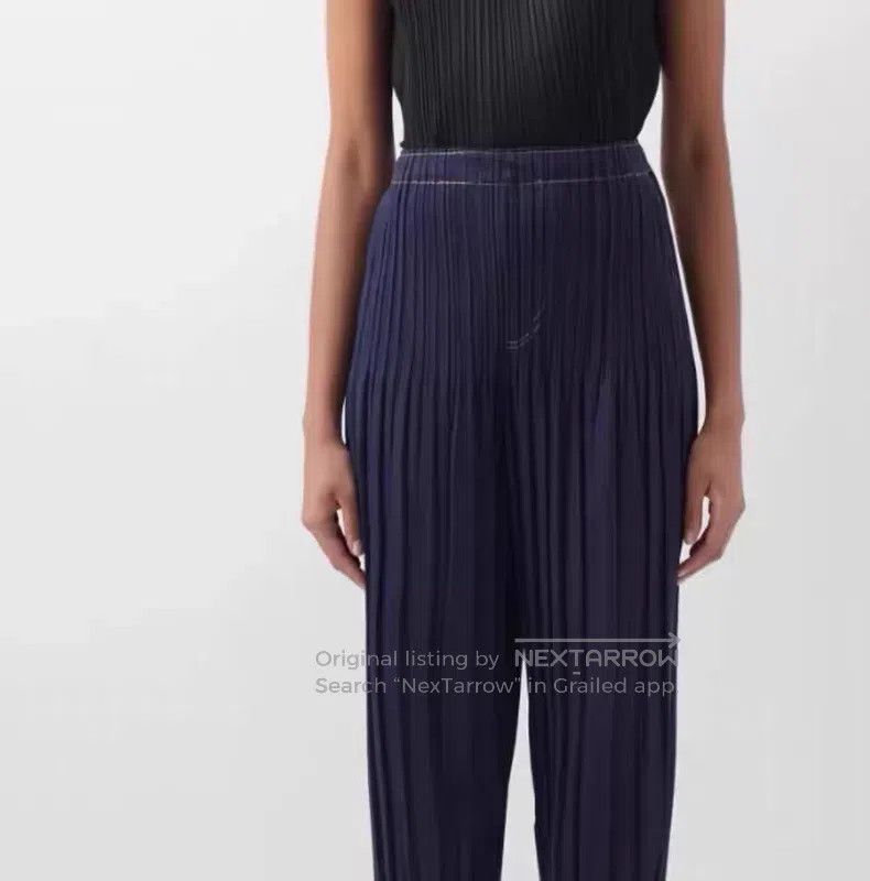 Issey Miyake Issey Miyake size:5 Denim Puff Pants Blue Size 31" - 1 Thumbnail