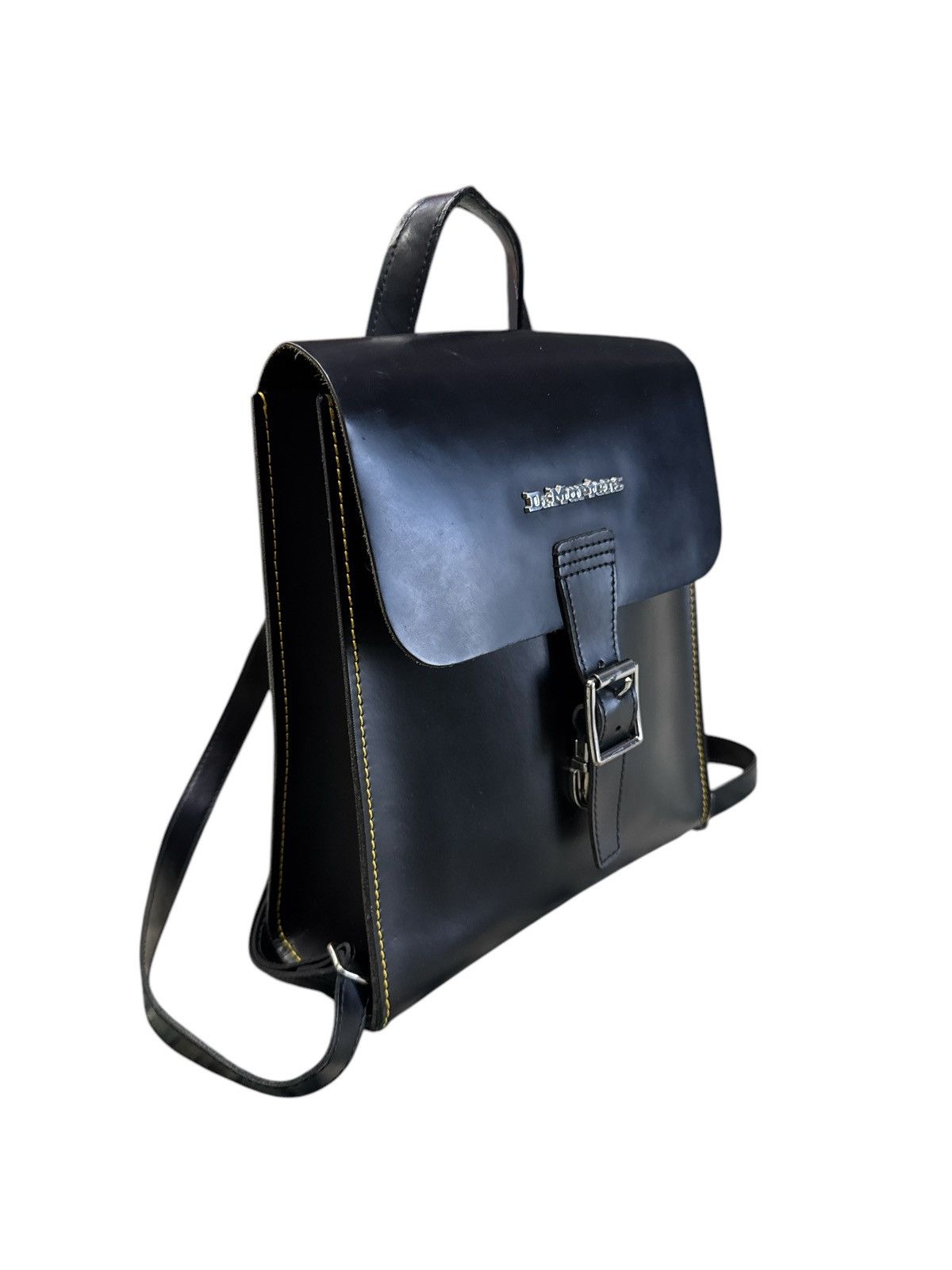 Dr. Martens DR MARTENS YELLOW THREADS LEATHER BAG BAGPACK Size ONE SIZE - 2 Thumbnail
