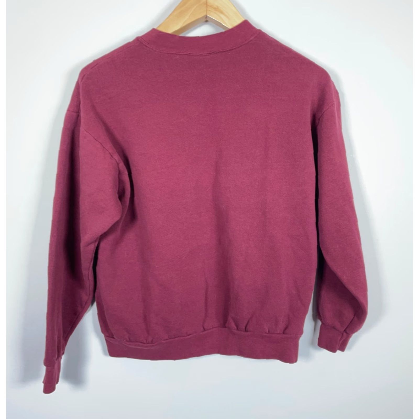 Endless VINTAGE Endless Designs Sweatshirt Woman Adult Large Dark Red 90s Bird Cat Nature Outdoor Raglan Crew Neck Pullover Graphic Print Cotton Blend Fleece Size L / US 10 / IT 46 - 2 Thumbnail
