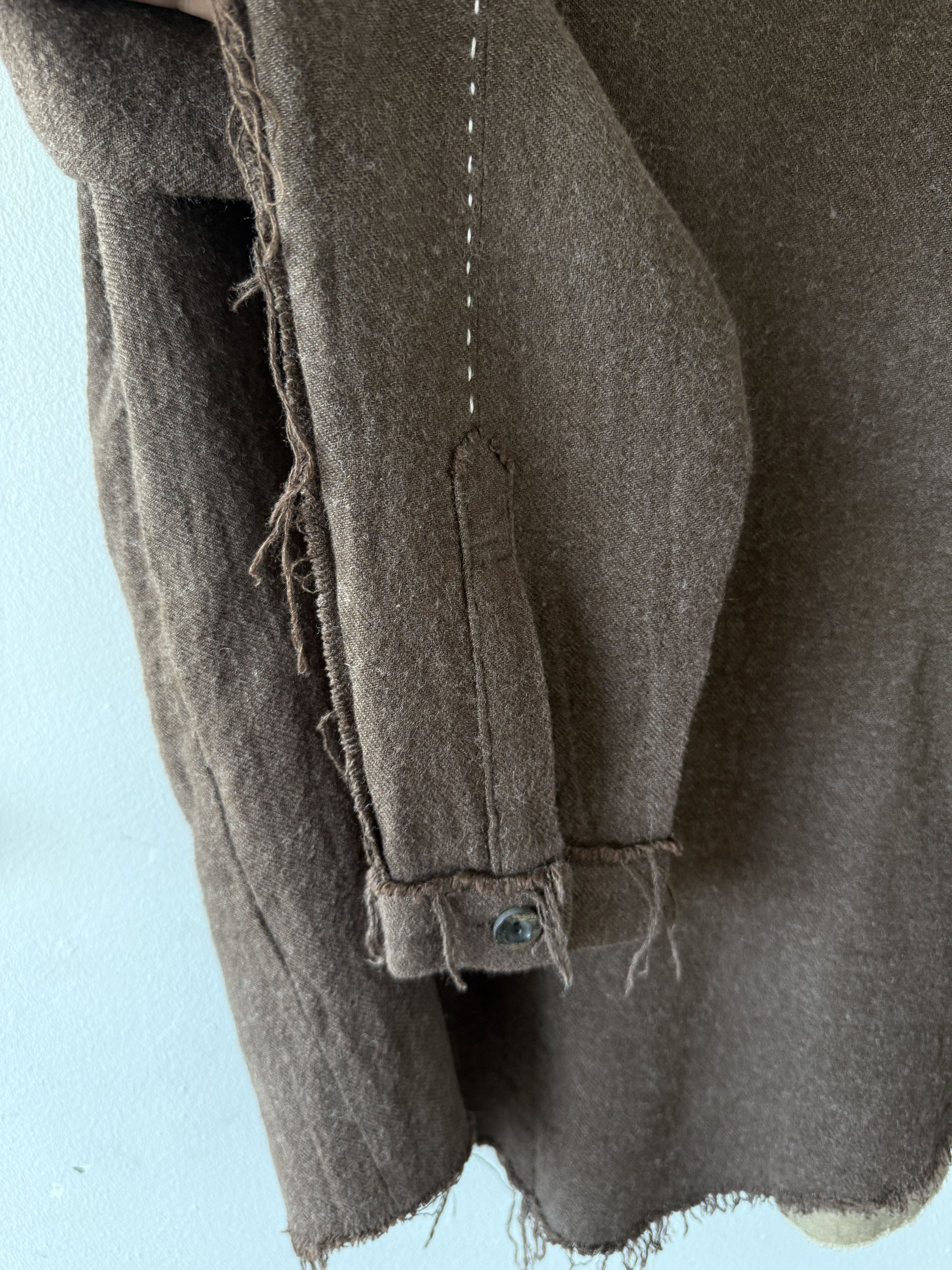 ROGGYKEI Patchwork Linen / Wool Shirt SH02/02 Size US S / EU 44-46 / 1 - 6 Thumbnail