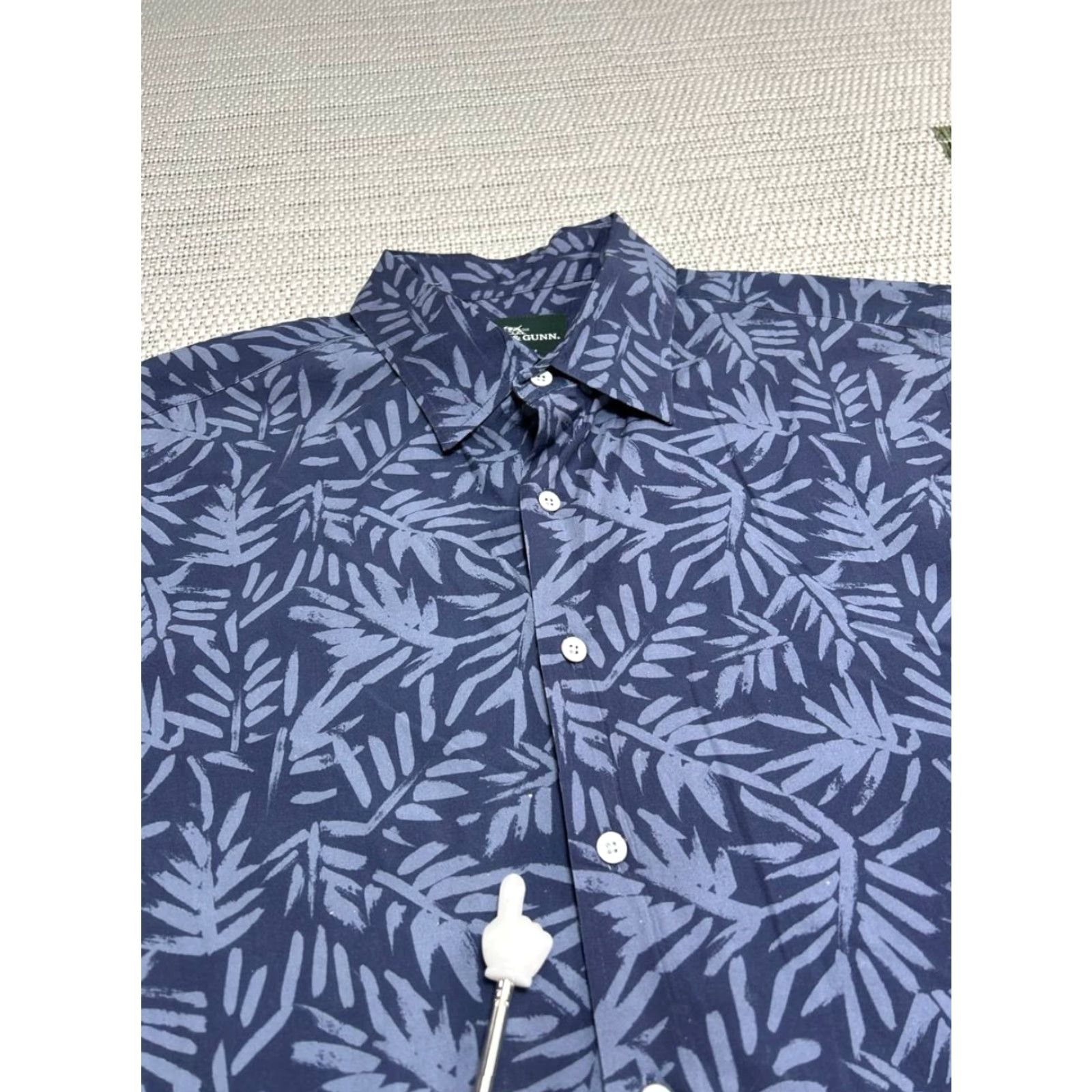 Rodd & Gunn Rodd Gunn Shirt Mens Large Blue Floral Fern Print Cotton Button-Up Shirt Size US L / EU 52-54 / 3 - 6 Thumbnail