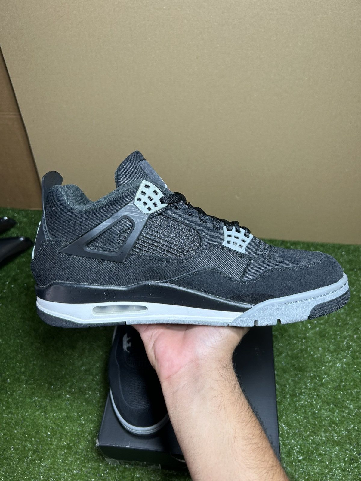 Jordan Brand Jordan 4 Black Canvas Size US 11 / EU 44 - 4 Thumbnail