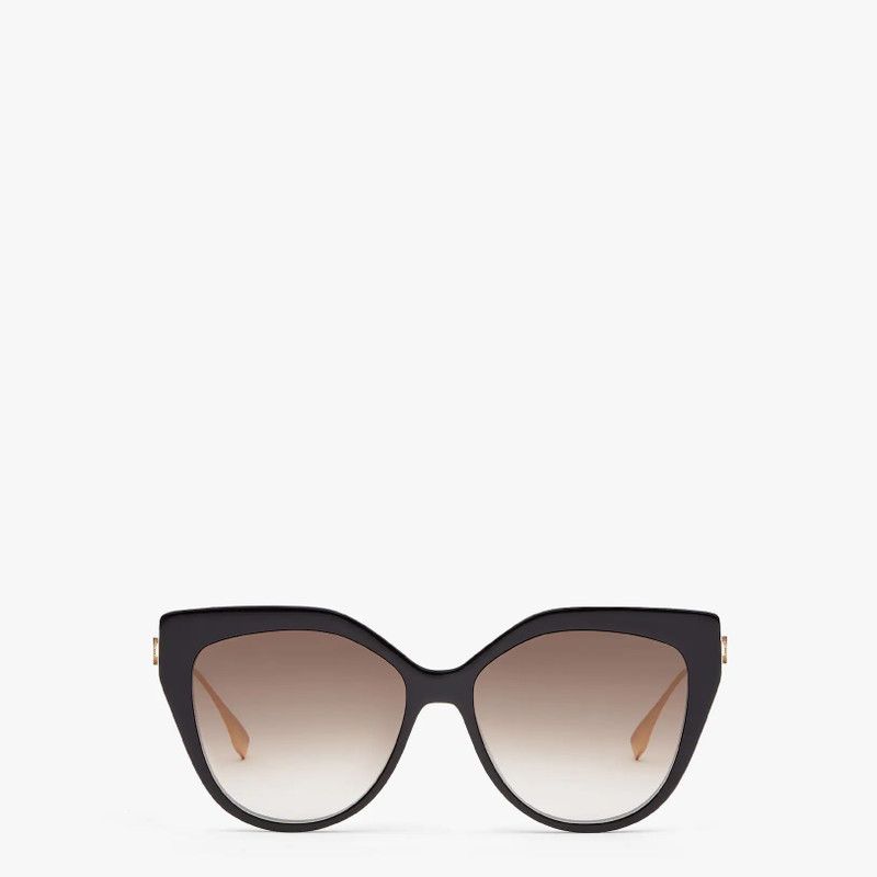 Fendi o1s1wg110526 Size: OS / Baguette Sunglasses in Black/Gold Size ONE SIZE - 1 Thumbnail