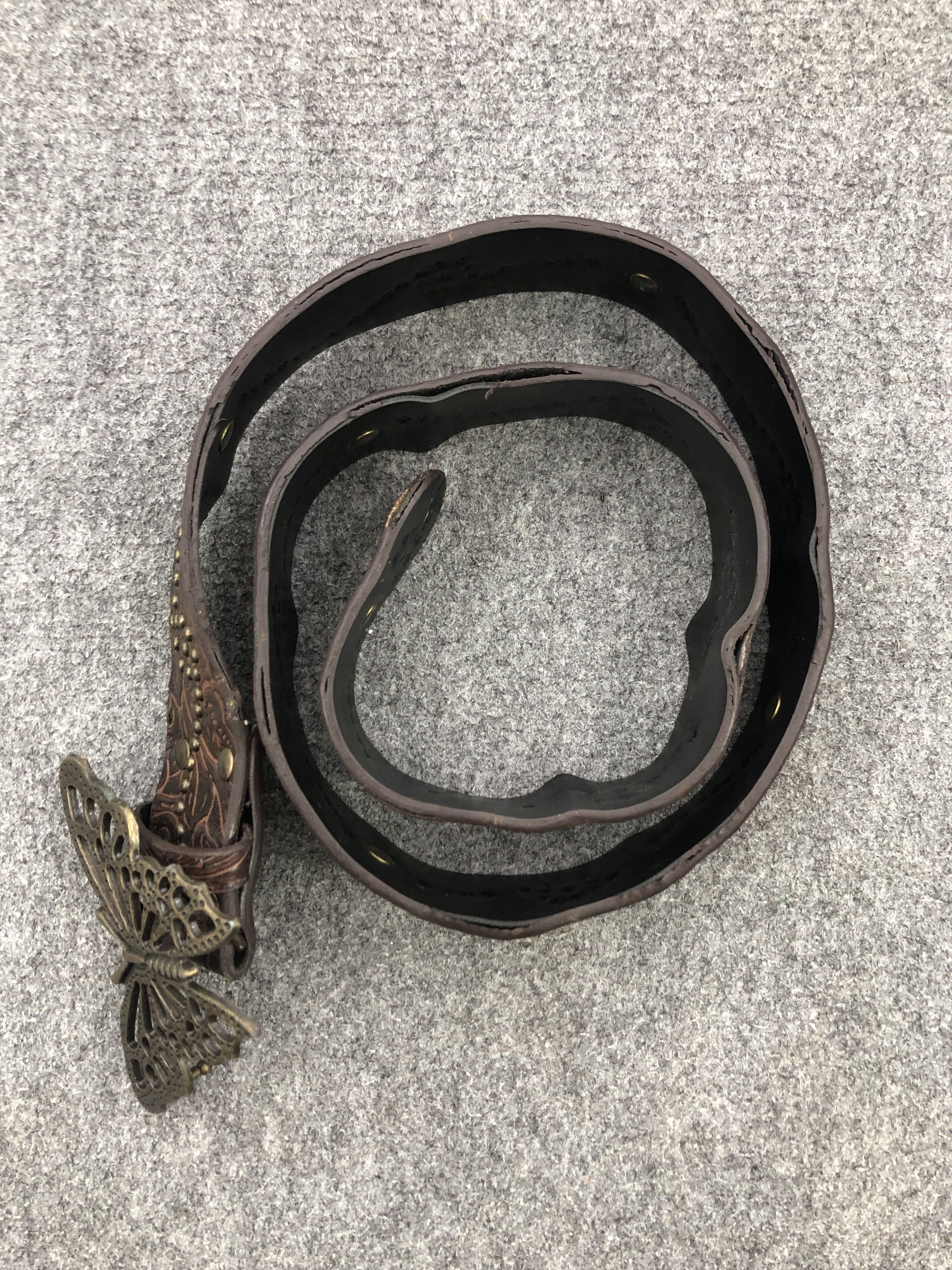 Japanese Brand Vintage Japanese Brand Butterfly Head Buckle Belt B0012 Size ONE SIZE - 6 Thumbnail