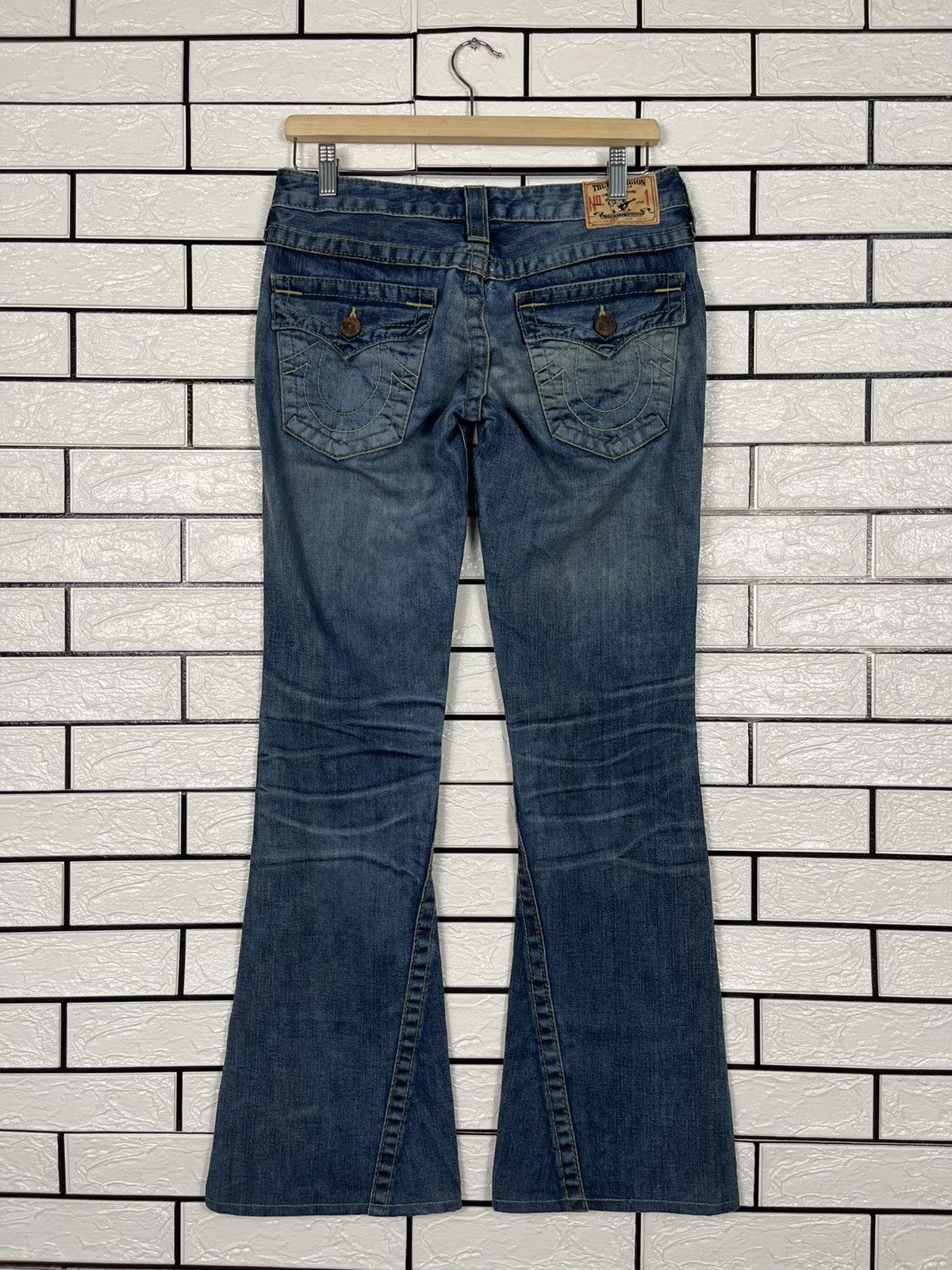 Japanese Brand Vintage True Religion Brand Jeans Patchwork Denim Size 28" / US 6 / IT 42 - 7 Thumbnail