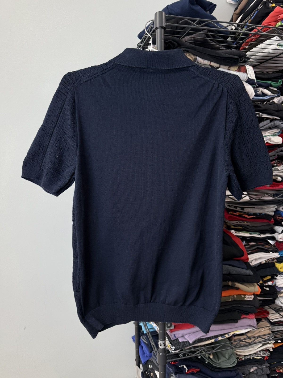 Reiss Knit Reiss Polo Shirt Pattern Luxury Size US S / EU 44-46 / 1 - 7 Thumbnail