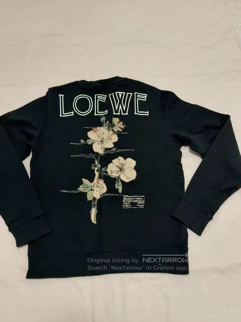 Loewe Loewe Floral Print Black Sweatshirt . Size US M / EU 48-50 / 2 - 1 Thumbnail