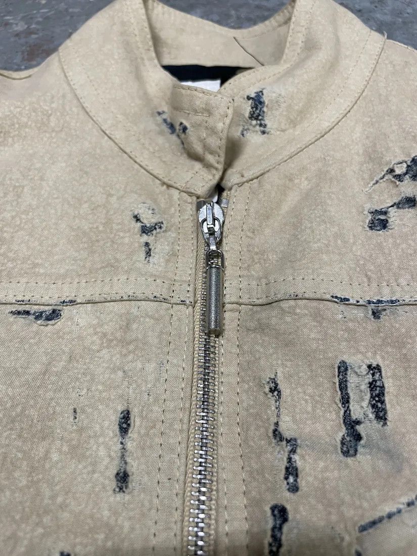 Just Cavalli SS2005 Cavalli Apocalyptic Beige Denim Jacket Size US M / EU 48-50 / 2 - 3 Thumbnail