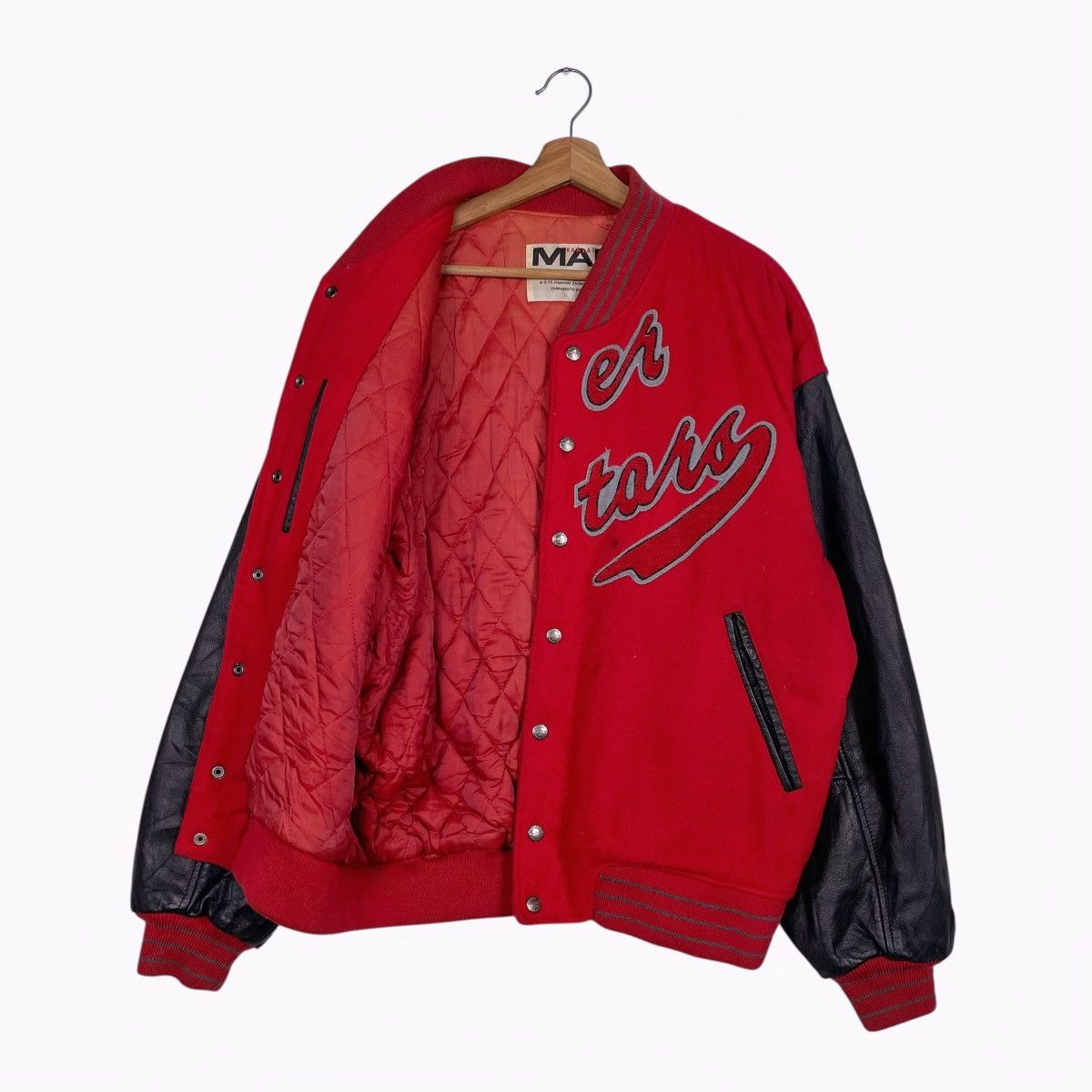 Kansai Yamamoto Vintage Kansai Yamamoto Varsity Leather Jacket Size US L / EU 52-54 / 3 - 9 Thumbnail