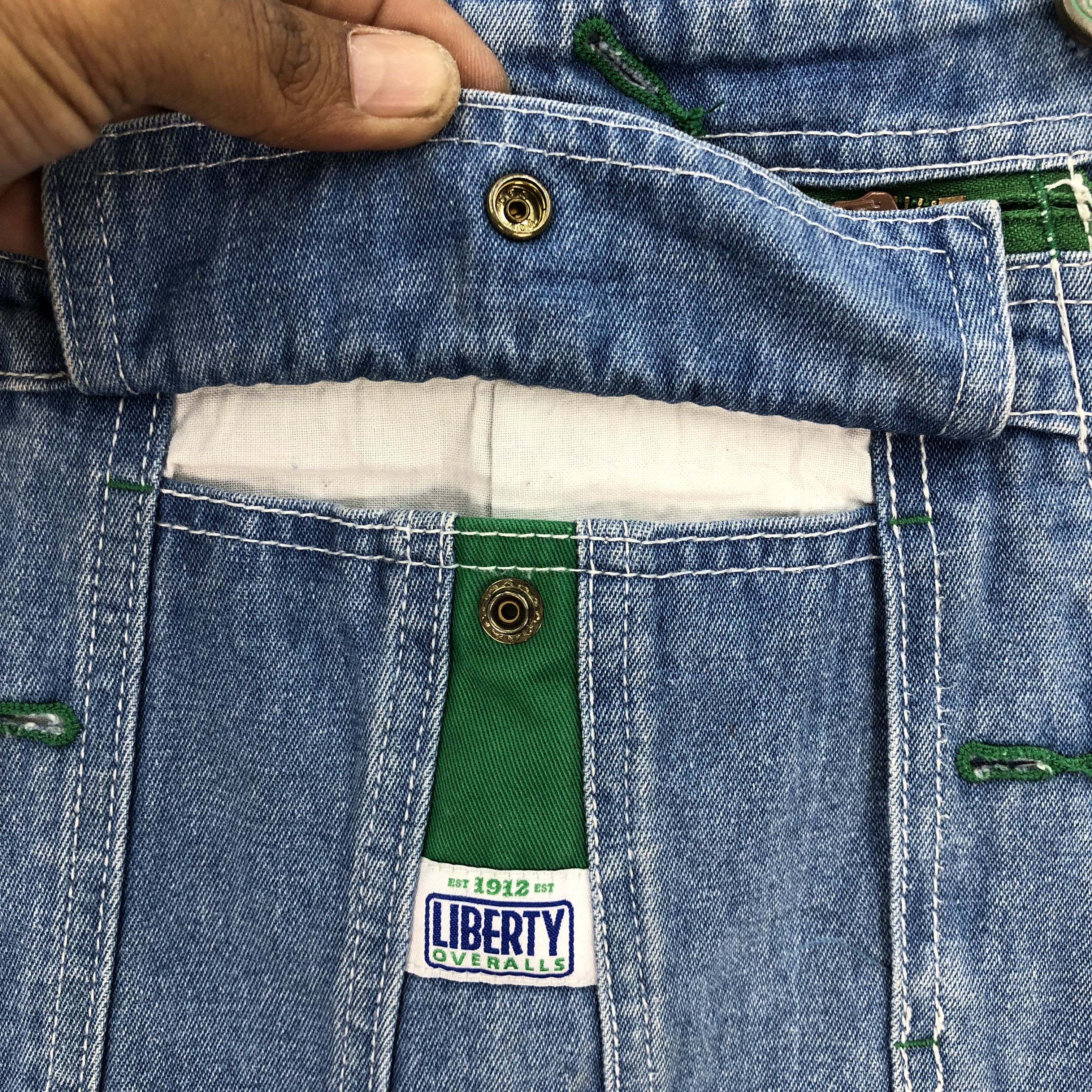 Liberty × Vintage Vintage 90s Liberty Carpenter Denim Jeans Overalls Size US 36 / EU 52 - 13 Thumbnail