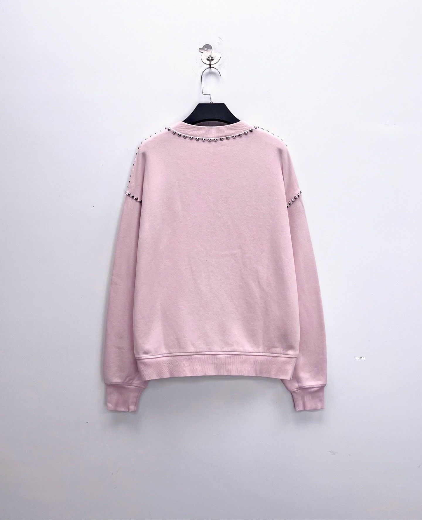 Miu Miu Miu Miu Light Pink Beaded Letter Logo Sweatshirt Size US S / EU 44-46 / 1 - 2 Thumbnail