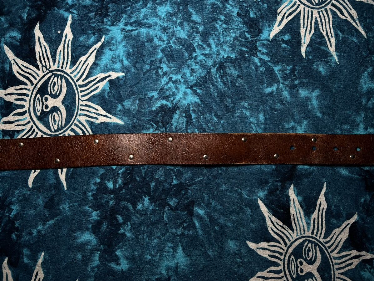 Leather Vintage rodeo Leather Belt Saddler Cowboy Size 30 - 5 Thumbnail