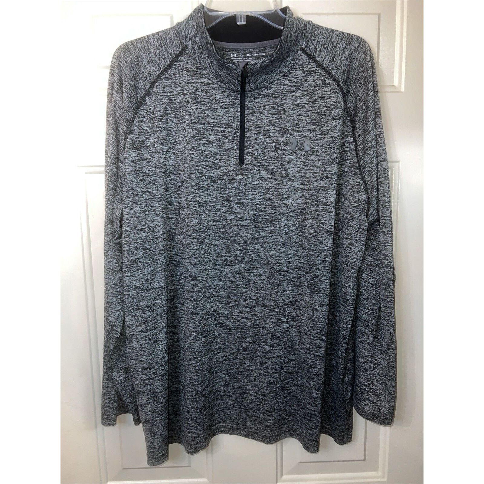 Under Armour Under Armour Gym Shirt Men's XXL Gray 1/4 Zip Pullover Tee Size US XXL / EU 58 / 5 - 1 Thumbnail