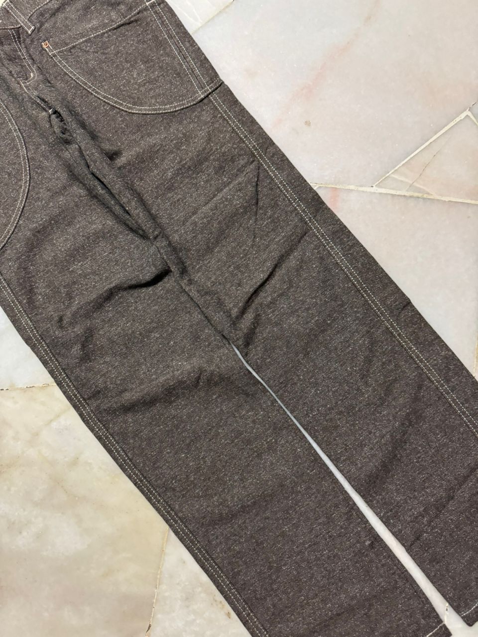 Beauty Beast 💥Sick💥Rare 90s Et NippoN Big Pocket Wool Brown Pants Japan Size US 27 - 7 Thumbnail