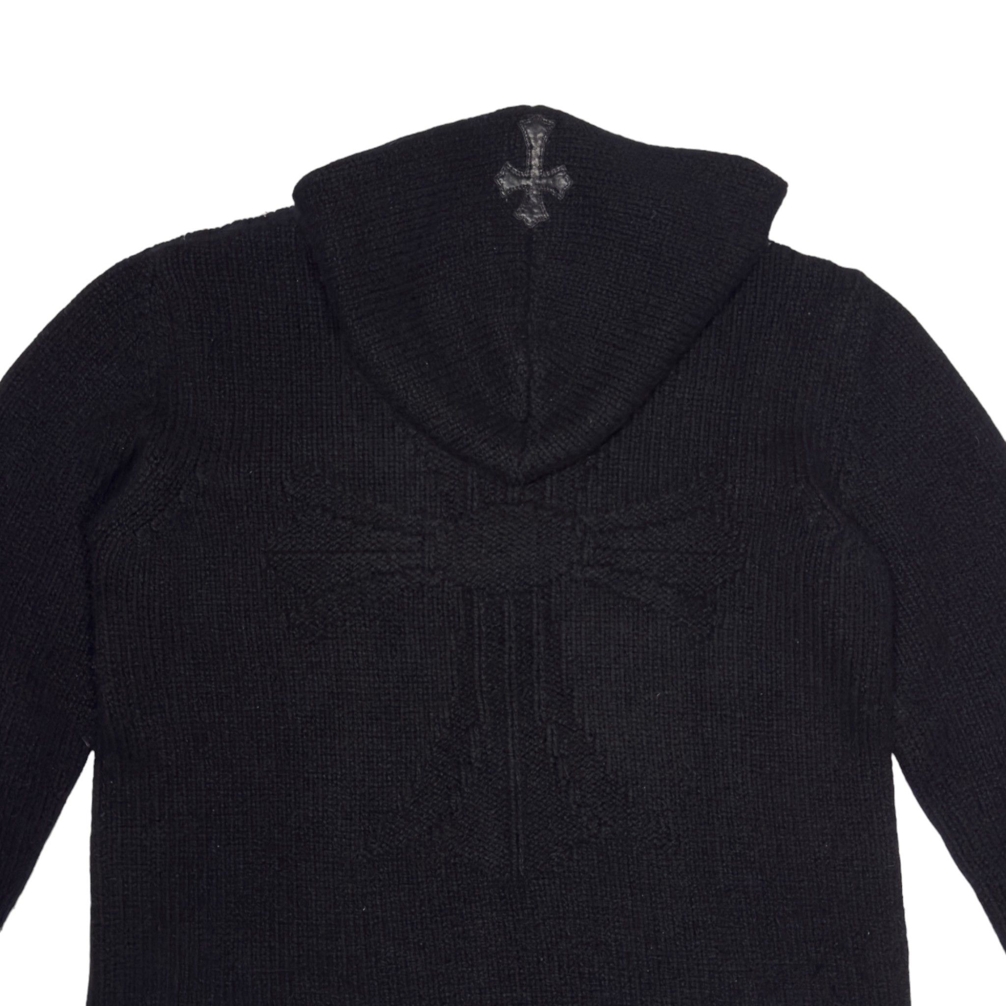 Chrome Hearts Cashmere Plus Knit Cross Patch Hoodie Size US M / EU 48-50 / 2 - 4 Thumbnail