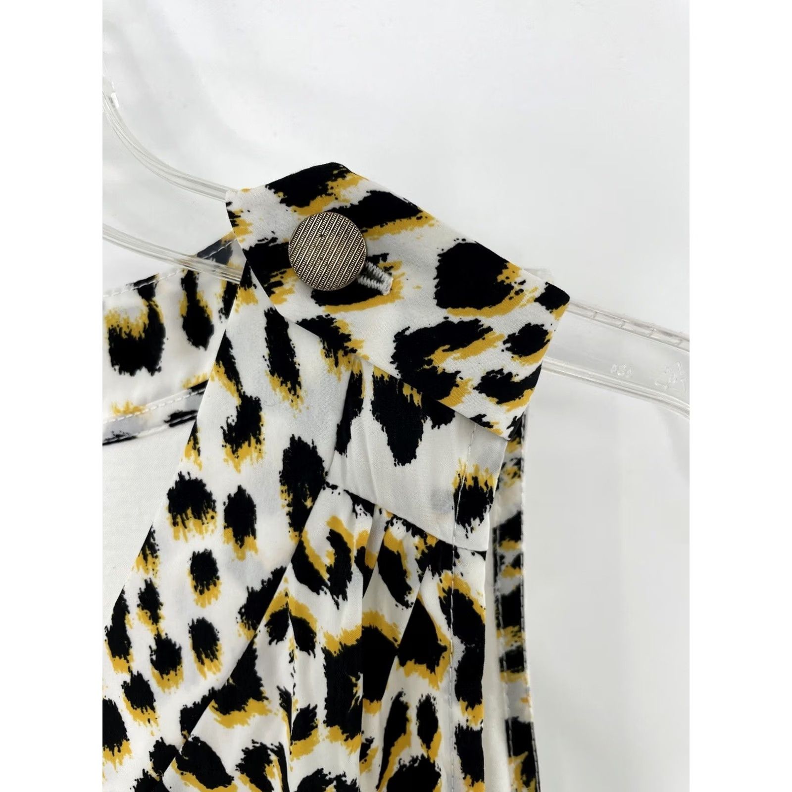 Worthington Worthington Blouse Shirt Multicolor Animal Print V-Neck Sleeveless L Women Regular XS? Size L / US 10 / IT 46 - 6 Thumbnail