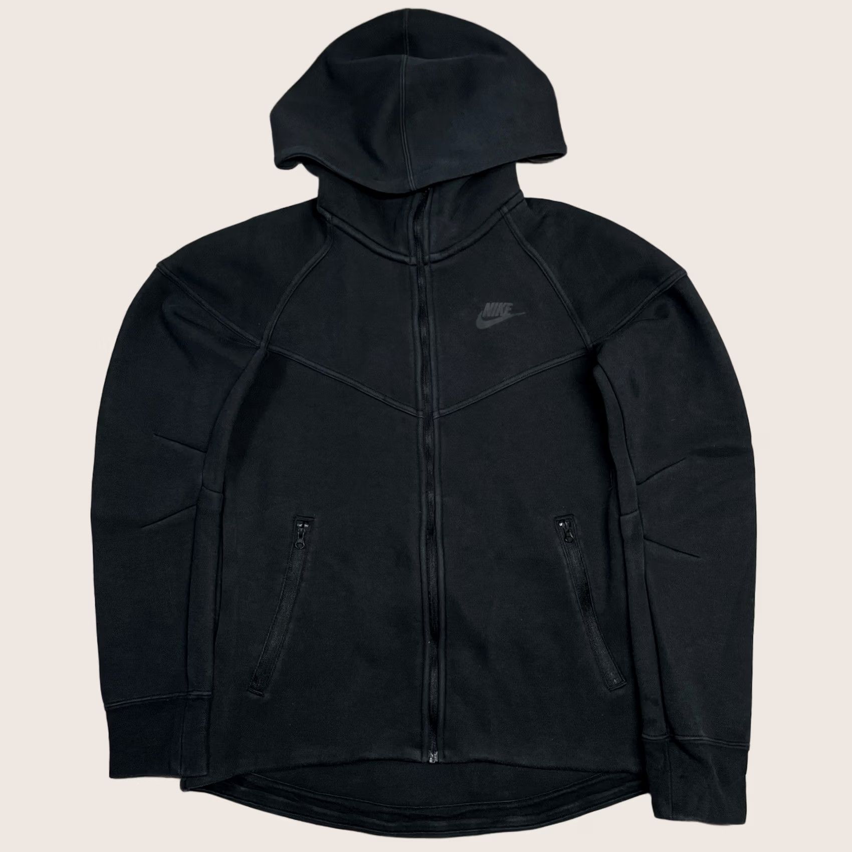 Nike Nike Tech Fleece Hoodie Womens XS Black Full Zip Jacket Swoosh Logo Windrunner Size XS / US 0-2 / IT 36-38 - 1 Thumbnail