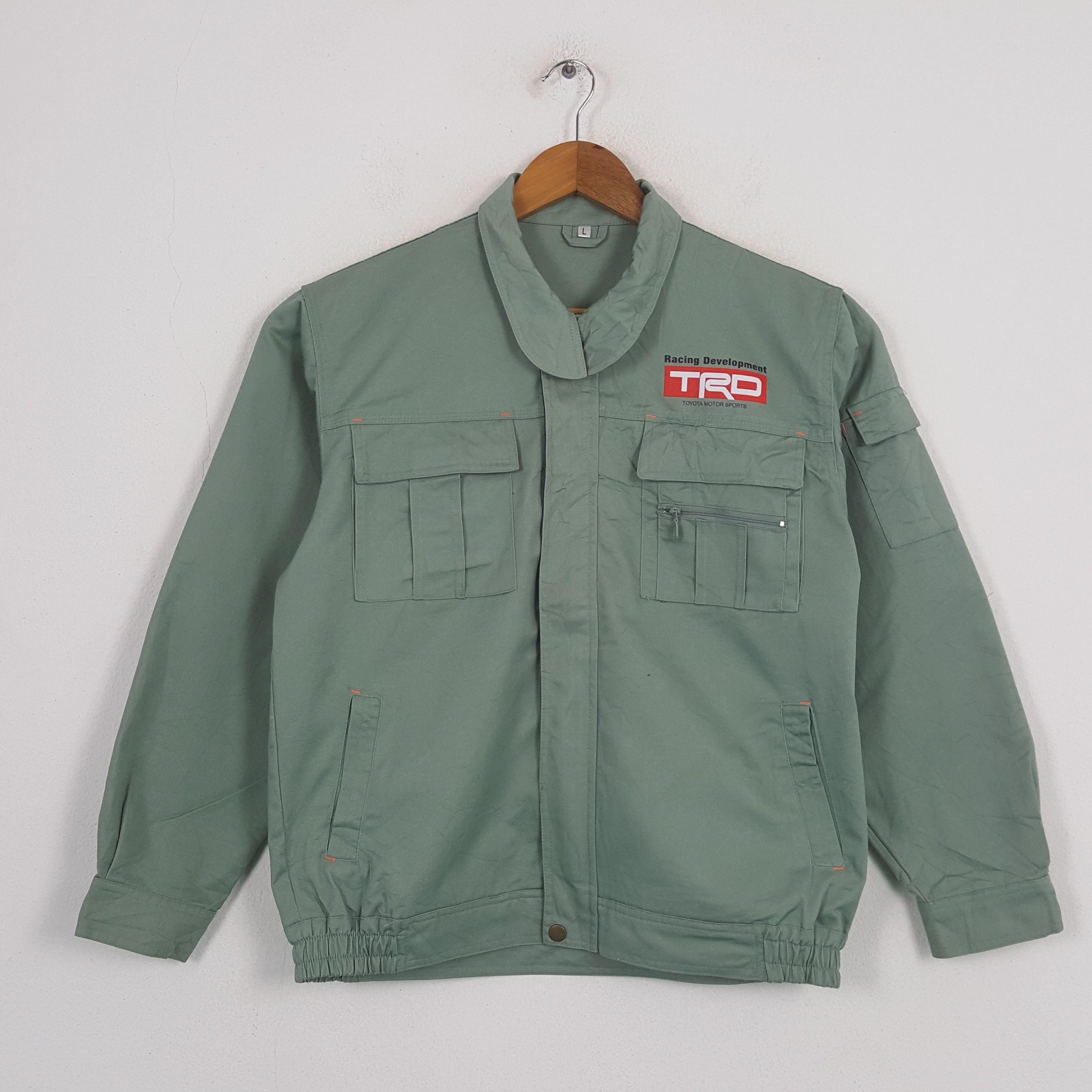 Japanese Brand × Vintage Vintage TOYOTA TRD RACING Japan Racing Custom Jacket C290N10 Size US M / EU 48-50 / 2 - 1 Thumbnail