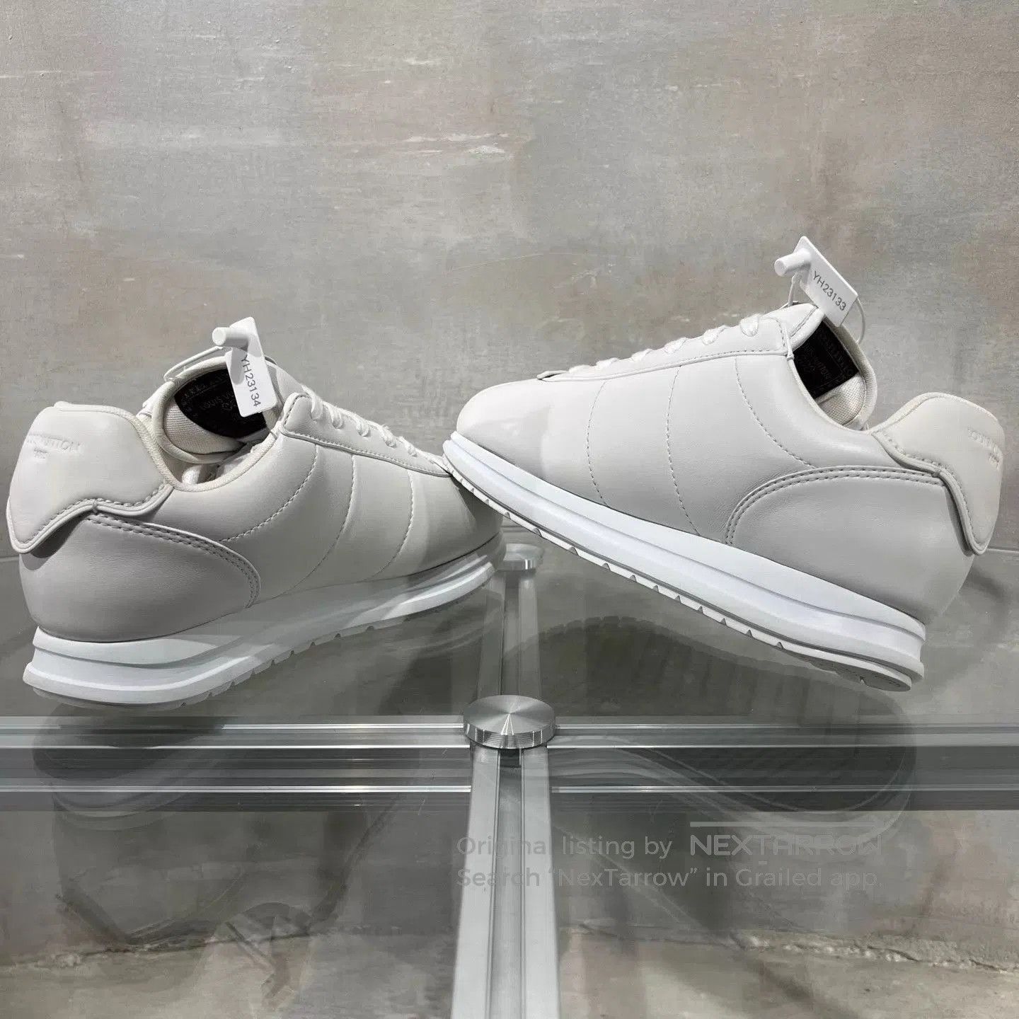 Louis Vuitton White Low-Top Sneakers Size 8.5. Size US 8.5 / EU 41-42 - 5 Thumbnail