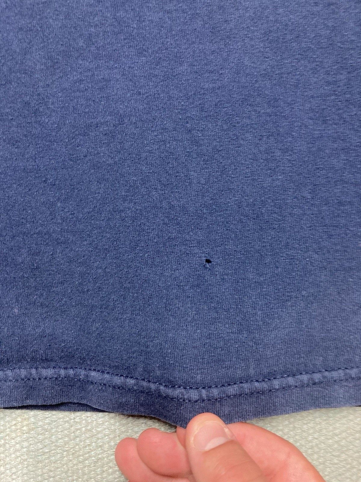 Vintage Nike t shirt embroidered swoosh check navy blue faded XXL Size US XXL / EU 58 / 5 - 4 Thumbnail