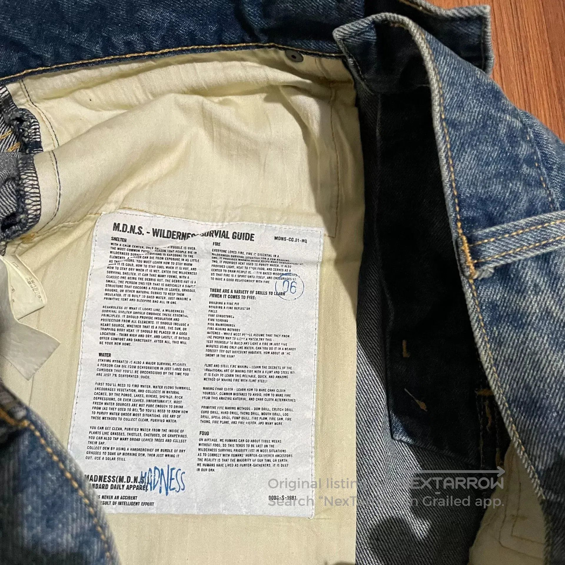 Madness MADNESS 22AW Domestic Denim Jeans. Size US 26 / EU 42 - 5 Thumbnail