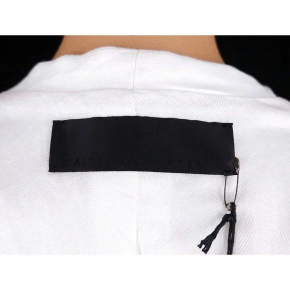 Haider Ackermann Haider Ackermann Single Breasted Blazer FR 36 US 4 White NWT Size S / US 4 / IT 40 - 13 Thumbnail