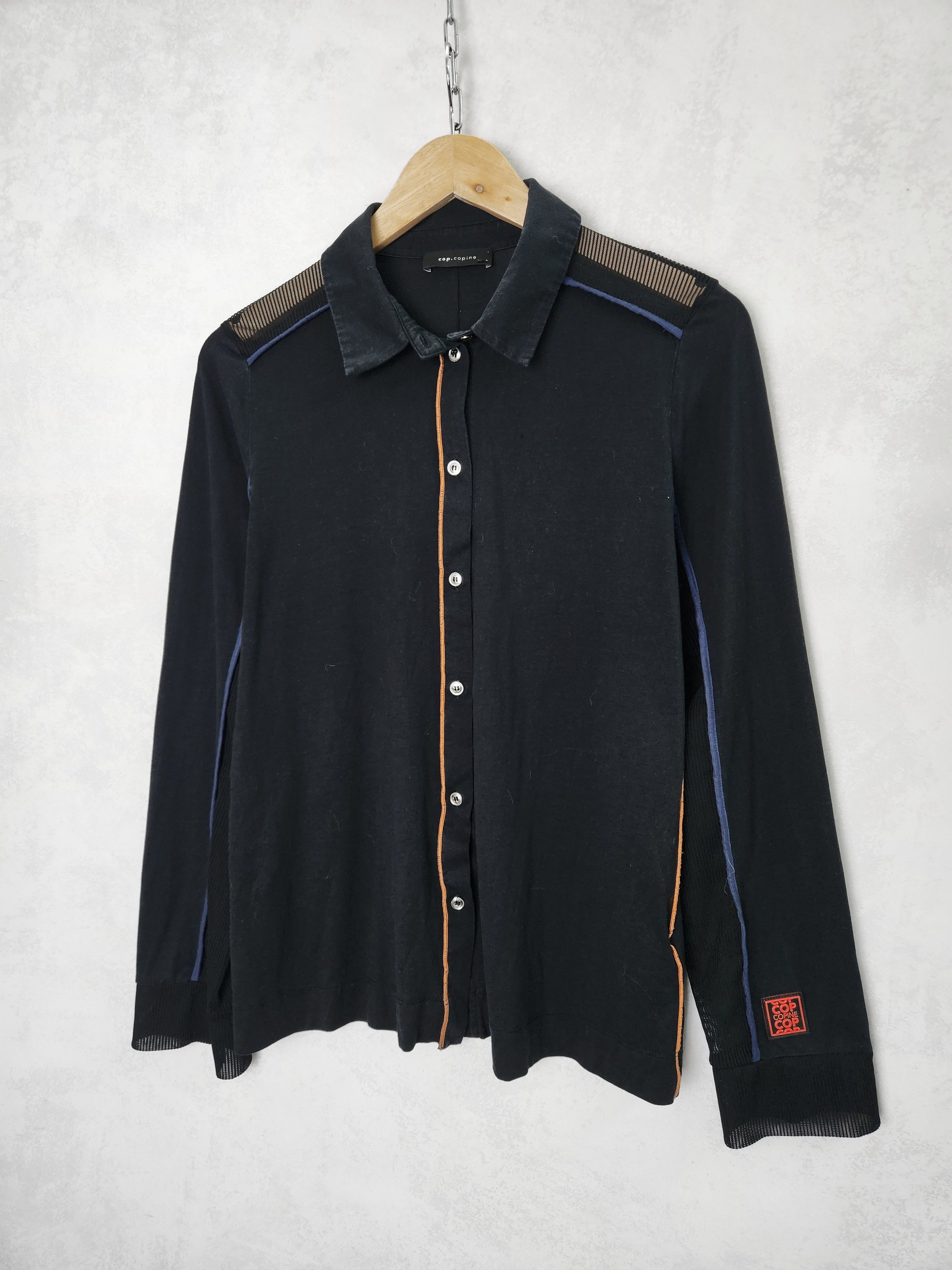 Cop Copine Cop Copine berost chemise black long sleeve polo size M Size M / US 6-8 / IT 42-44 - 1 Thumbnail