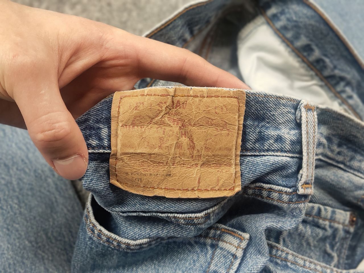 Levi's Vintage 90's Levis 501 Sashiko Patchwork Face Jeans watanabe Size US 33 - 13 Thumbnail