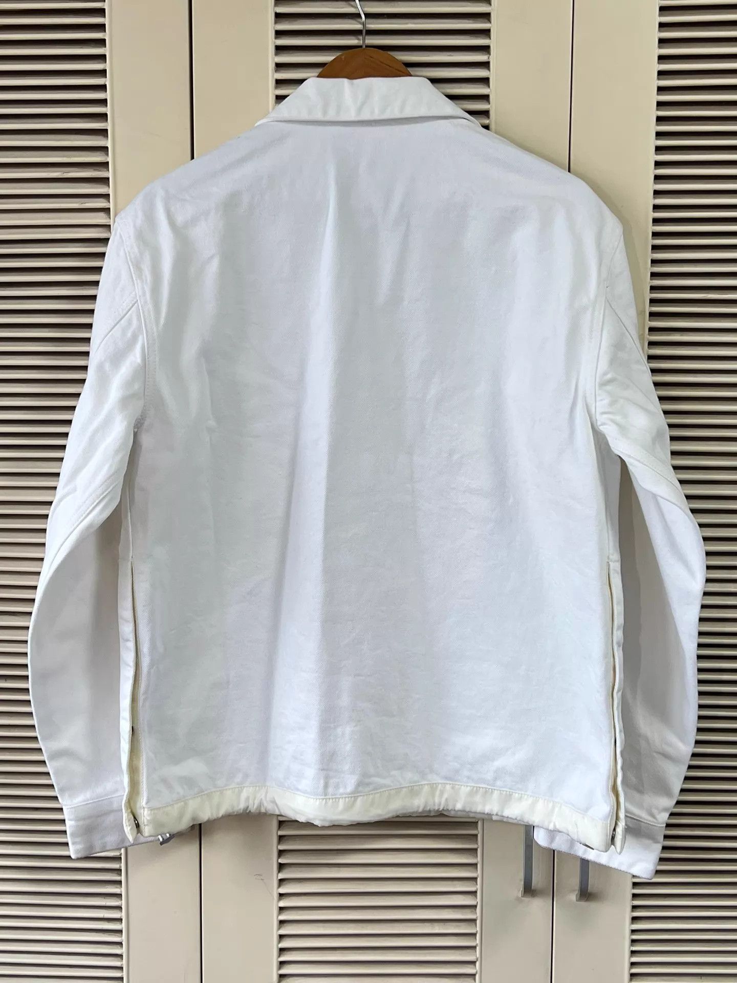 Dior Dior x Sacai White Denim Jacket 48 Size US M / EU 48-50 / 2 - 2 Thumbnail