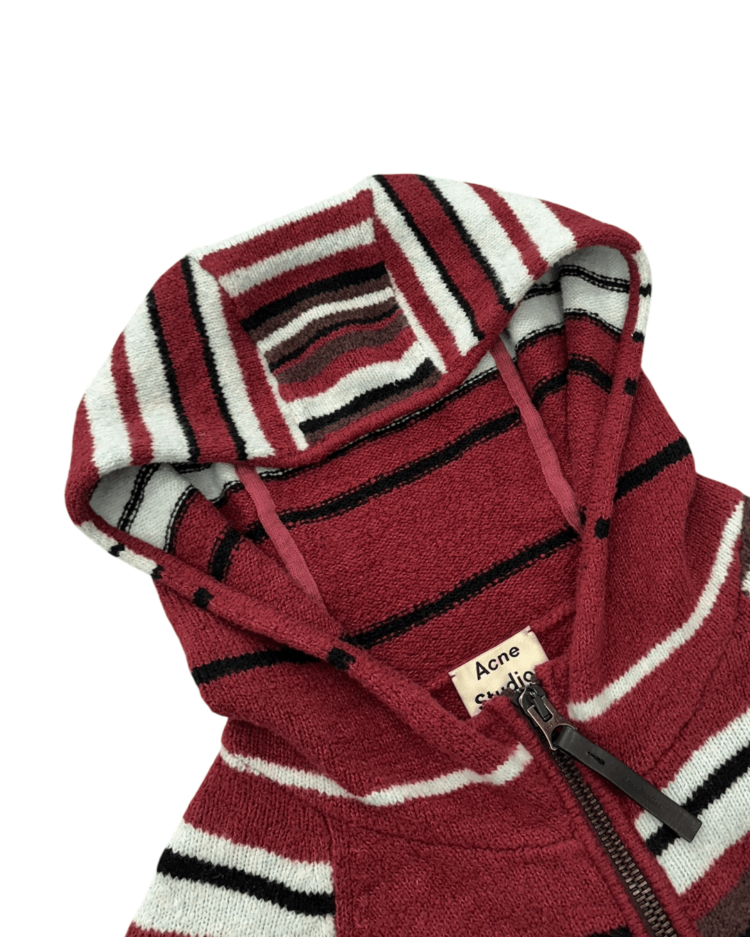 Acne Studios Acne Studios Stripe Knit Hood Zip-Up Size US M / EU 48-50 / 2 - 6 Thumbnail