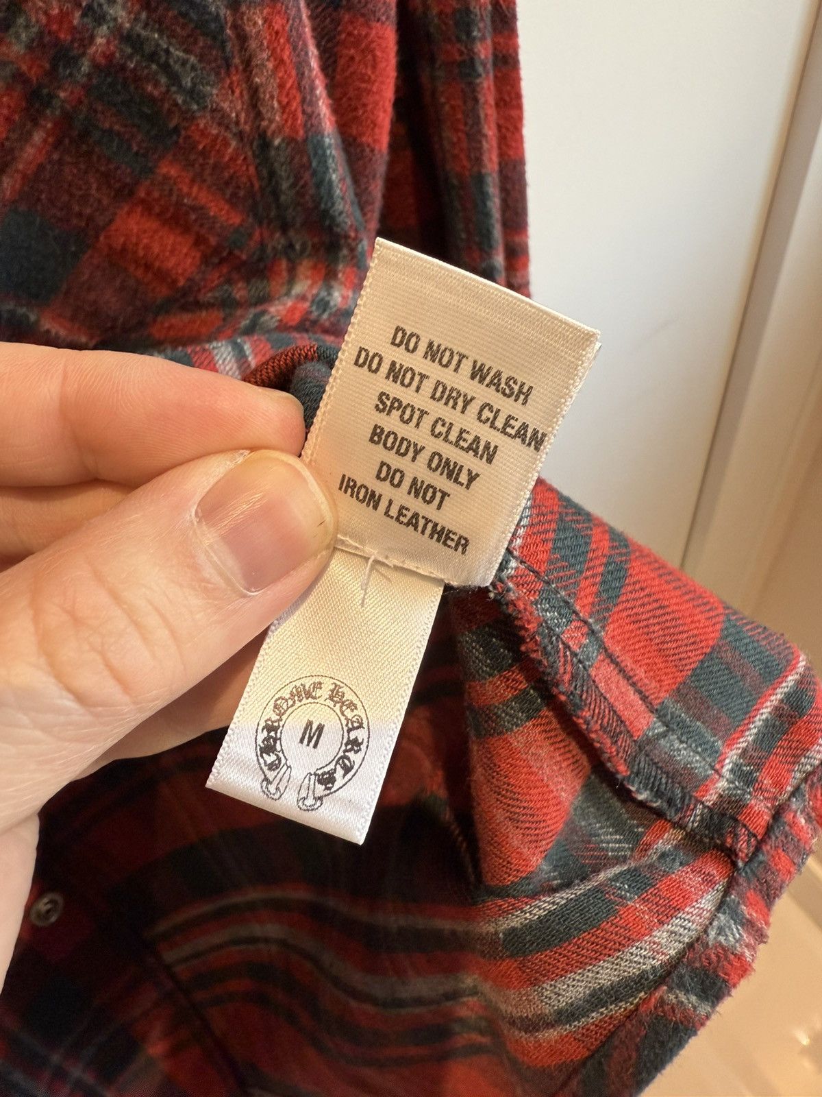 Chrome Hearts Leather fleur flannel with cross patch Size US M / EU 48-50 / 2 - 11 Thumbnail
