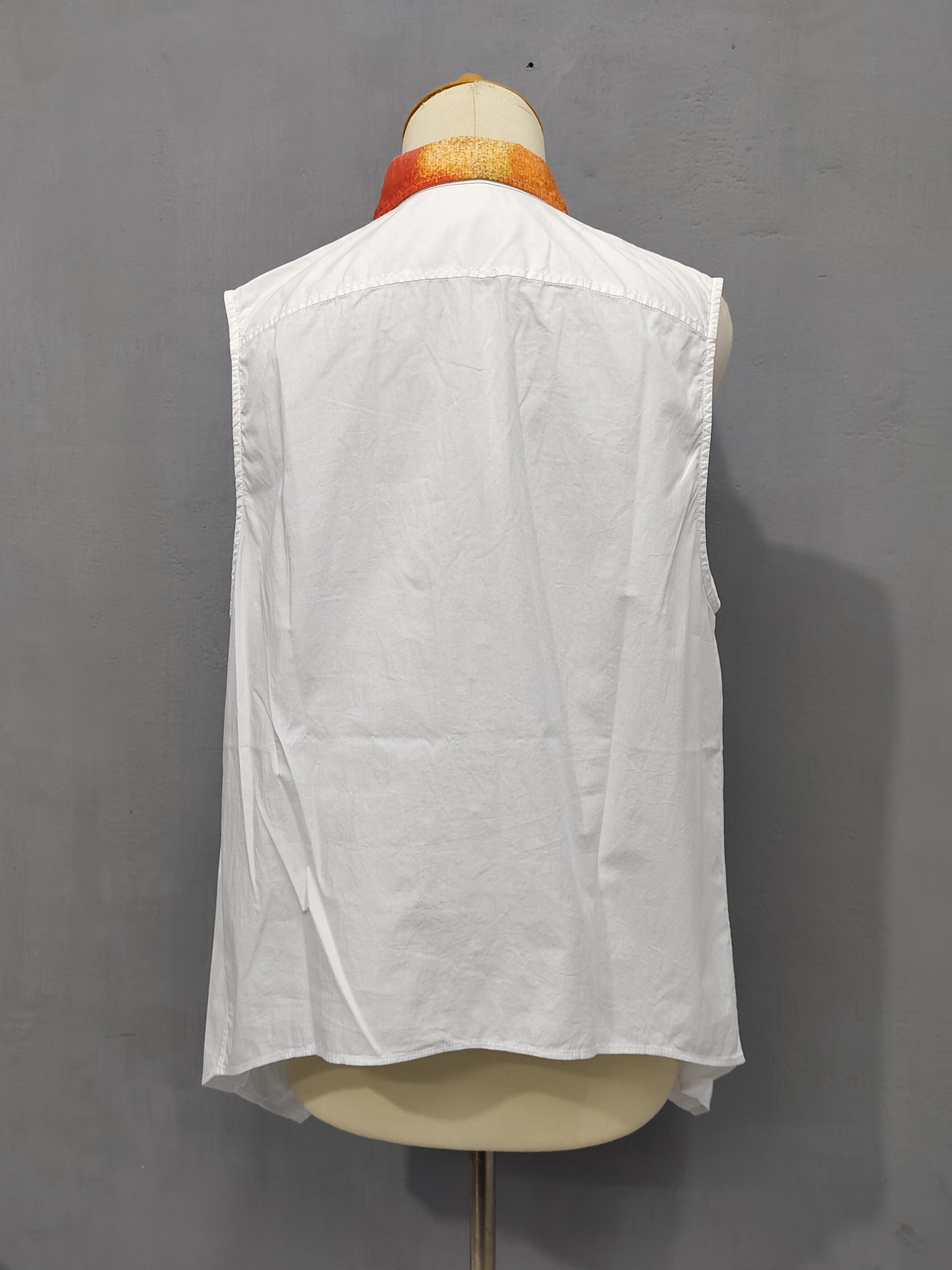 Acne Studios 💥 Acne Studios SS14 Abstract Art Collar Sleeveless Size M / US 6-8 / IT 42-44 - 5 Thumbnail