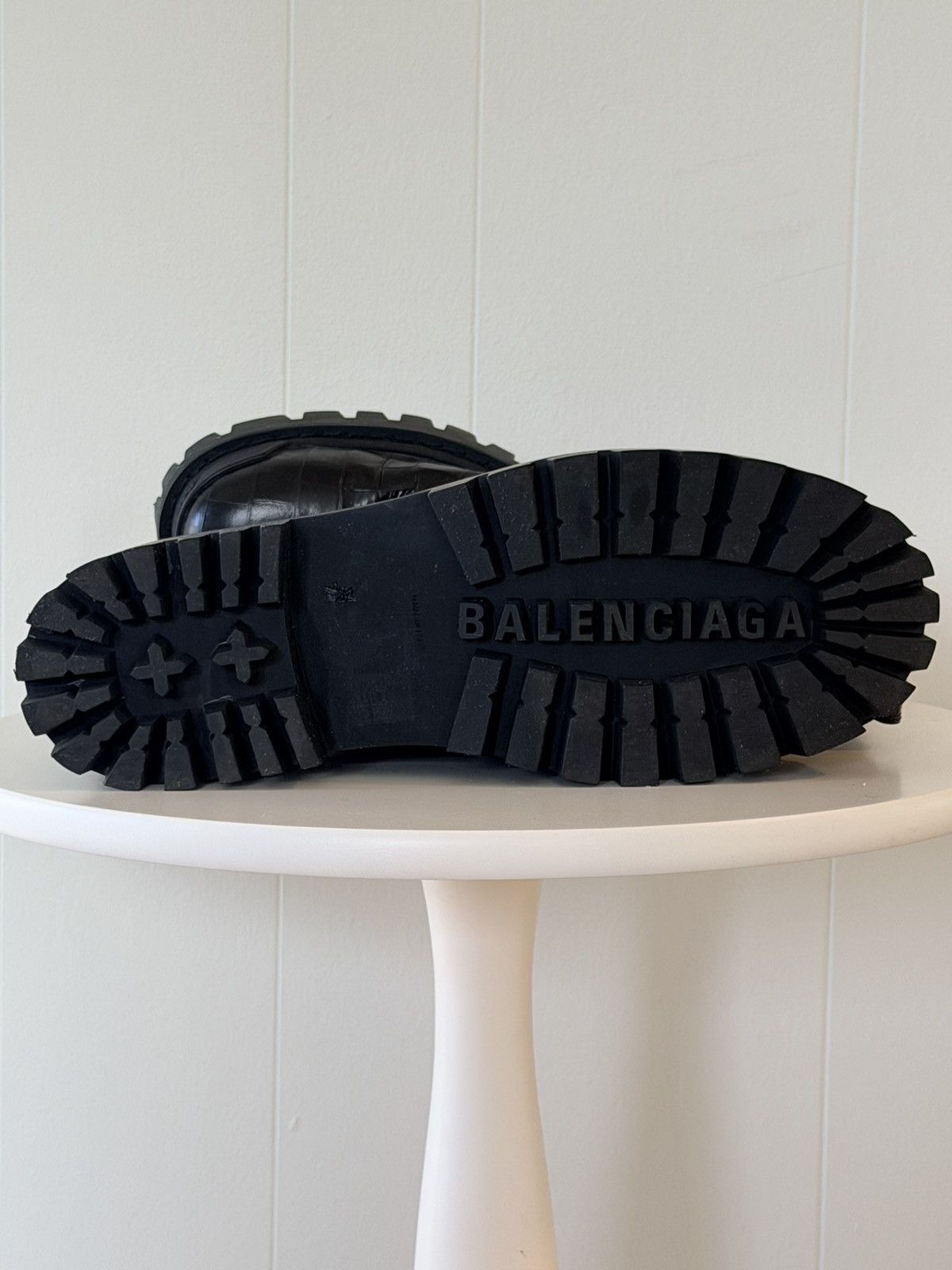 Balenciaga BALENCIAGA Strike Boot — Black Crocco Print - Men’s EU 46 Size US 13 / EU 46 - 9 Thumbnail