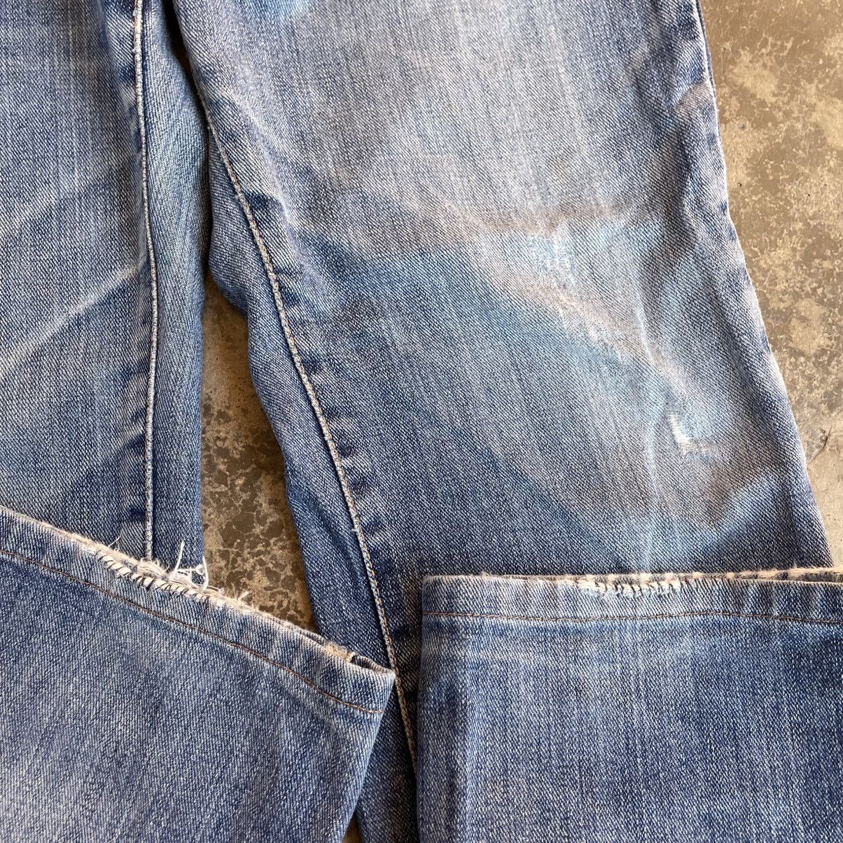 Edwin 🔥Vintage Edwin 403 Stoned Washed Ripped Distress Denim Jeans Size US 33 - 7 Thumbnail